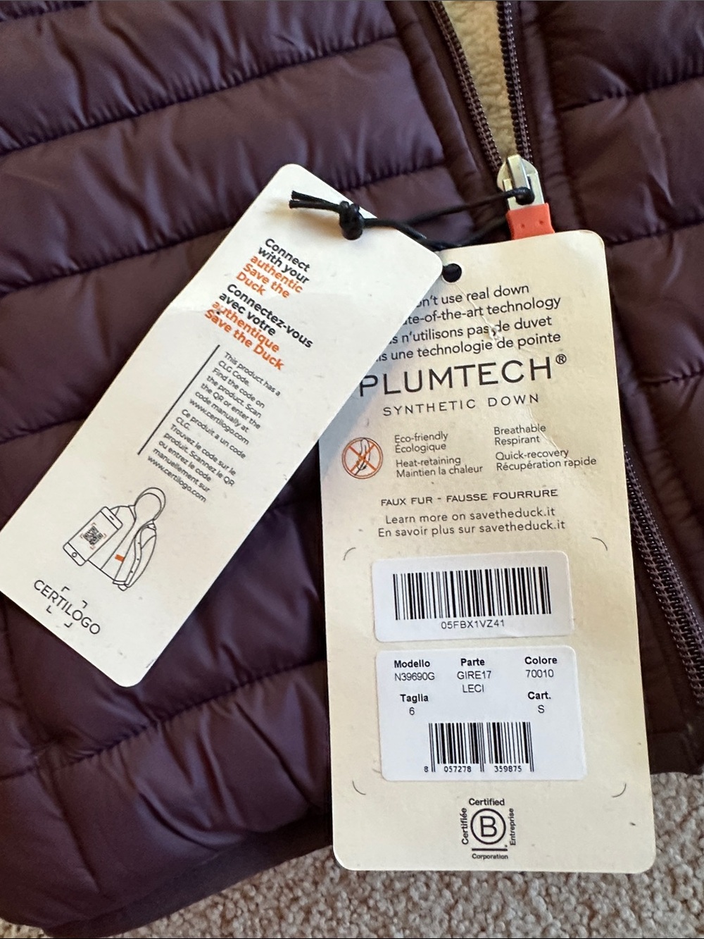 Save the Duck GIRLS' PUFFER JACKET MOD. LECI - Picture 6 of 10